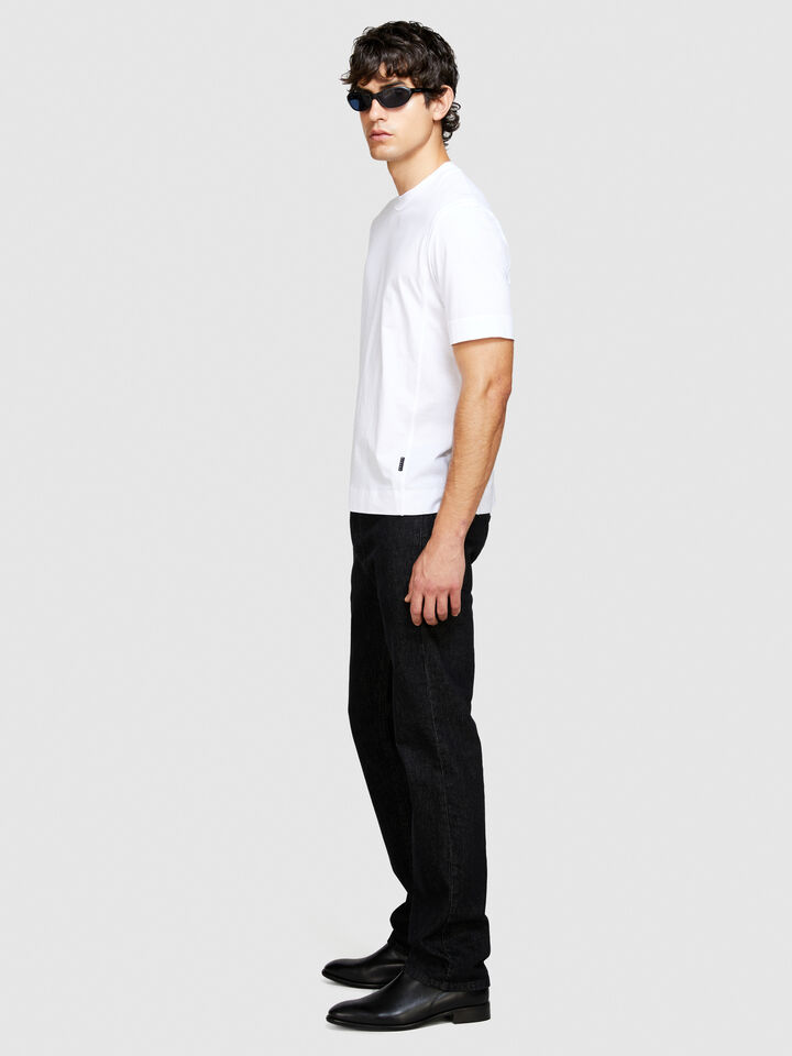 Solid color t-shirt - men's short sleeve t-shirts - White | Sisley image number 2